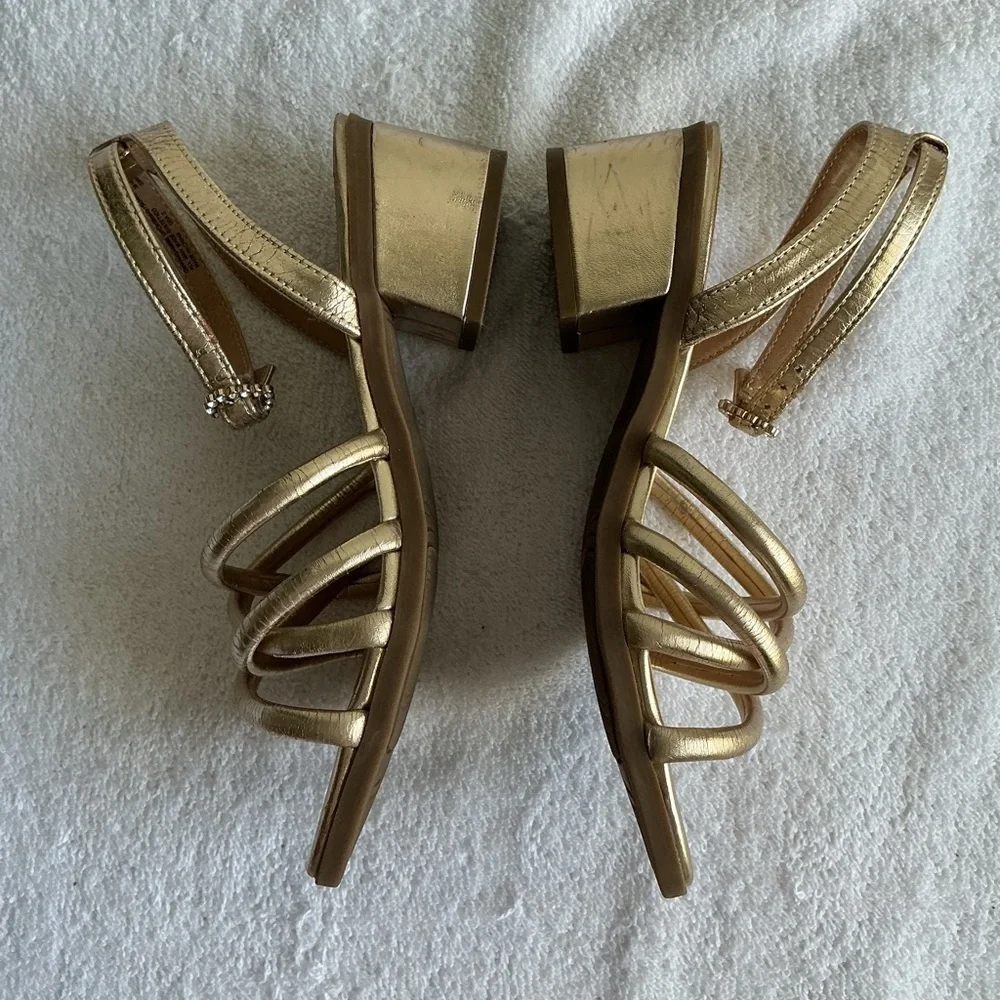 Wonder Nation Gold Strappy Kids Sandals